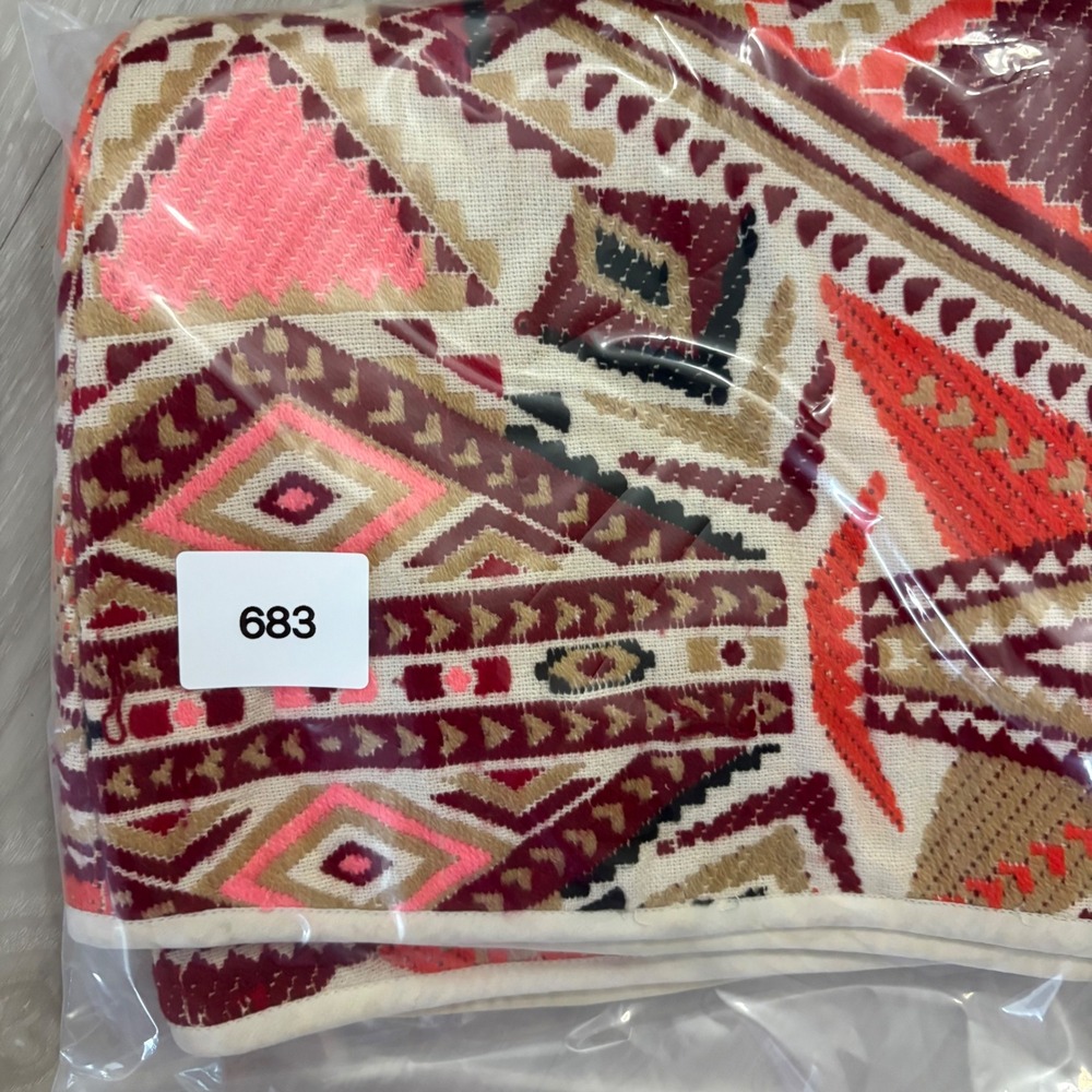 Topshop Women Skirt Mini Aztec Geometric Tapestry MultiColor Woven Festival US 4 - Picture 11 of 11